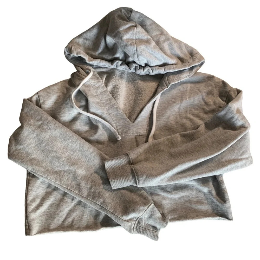 Garage women's XS cropped grey hoodie